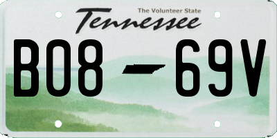 TN license plate B0869V