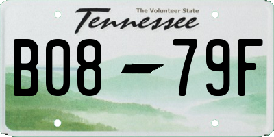 TN license plate B0879F