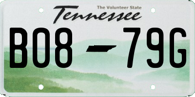 TN license plate B0879G