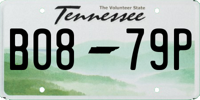 TN license plate B0879P