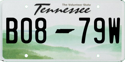 TN license plate B0879W