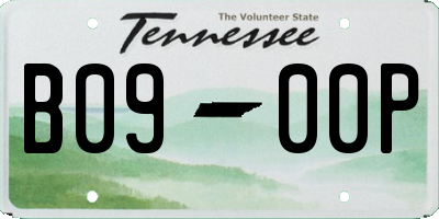 TN license plate B0900P