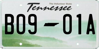 TN license plate B0901A