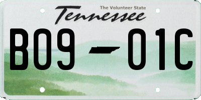 TN license plate B0901C