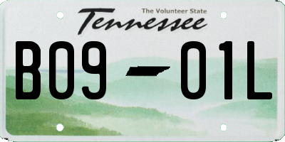 TN license plate B0901L