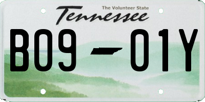 TN license plate B0901Y