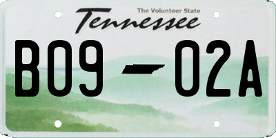TN license plate B0902A