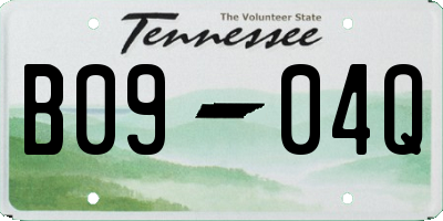 TN license plate B0904Q