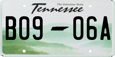 TN license plate B0906A