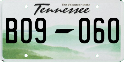 TN license plate B0906O