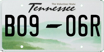 TN license plate B0906R