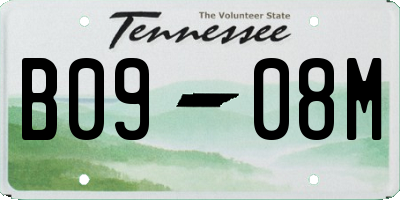 TN license plate B0908M
