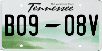 TN license plate B0908V