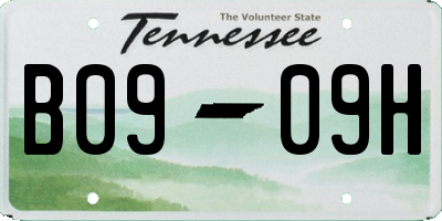 TN license plate B0909H