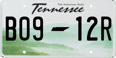 TN license plate B0912R