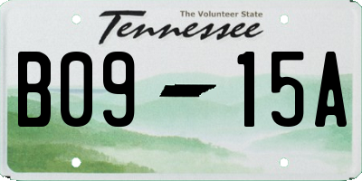 TN license plate B0915A