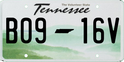 TN license plate B0916V