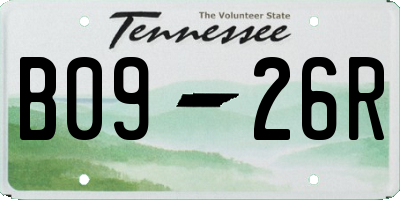 TN license plate B0926R
