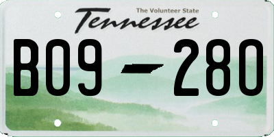 TN license plate B0928O