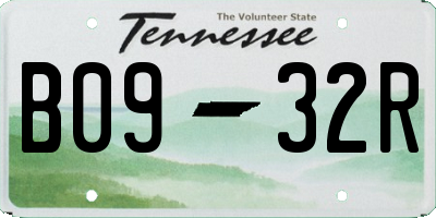 TN license plate B0932R