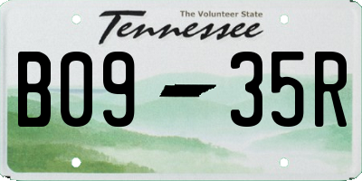 TN license plate B0935R