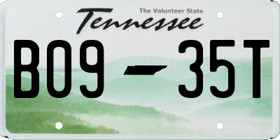 TN license plate B0935T