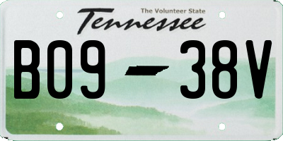 TN license plate B0938V