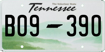 TN license plate B0939O