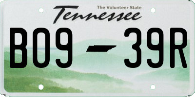 TN license plate B0939R