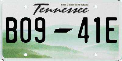 TN license plate B0941E