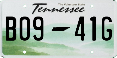TN license plate B0941G