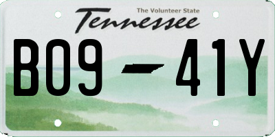 TN license plate B0941Y