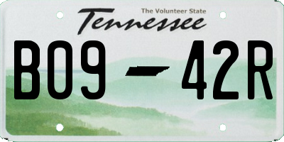 TN license plate B0942R