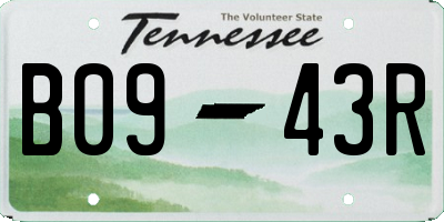 TN license plate B0943R