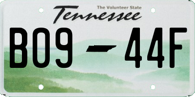 TN license plate B0944F