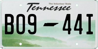TN license plate B0944I