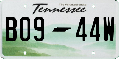 TN license plate B0944W