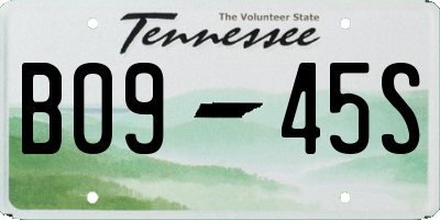 TN license plate B0945S