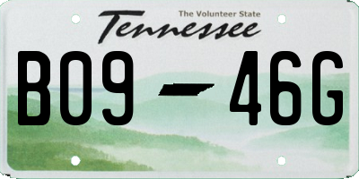 TN license plate B0946G