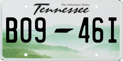 TN license plate B0946I