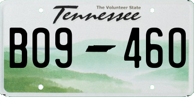 TN license plate B0946O