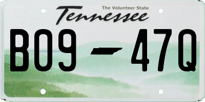 TN license plate B0947Q