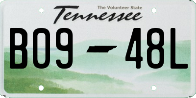 TN license plate B0948L