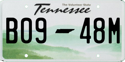 TN license plate B0948M