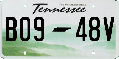 TN license plate B0948V