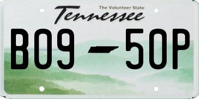 TN license plate B0950P
