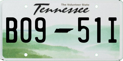 TN license plate B0951I