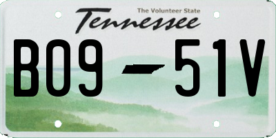 TN license plate B0951V