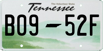 TN license plate B0952F