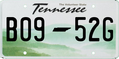 TN license plate B0952G